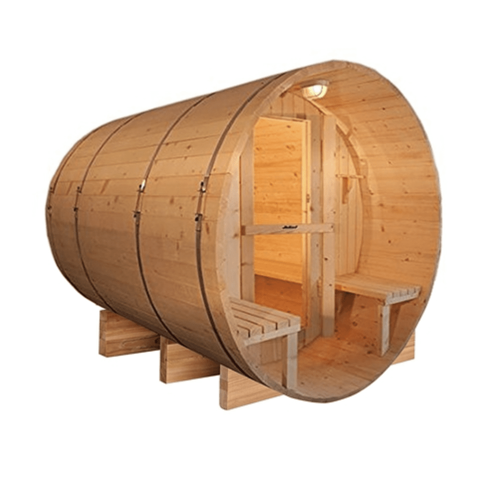 Aleko Barrel Indoor and Outdoor 5 Person Traditional Sauna 4.5KW - The Sauna World
