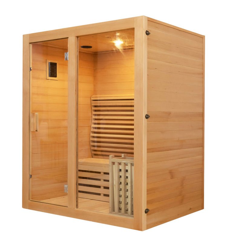 Canadian Hemlock Ozone Saunas And Steam Room For SPA Center - The Sauna World