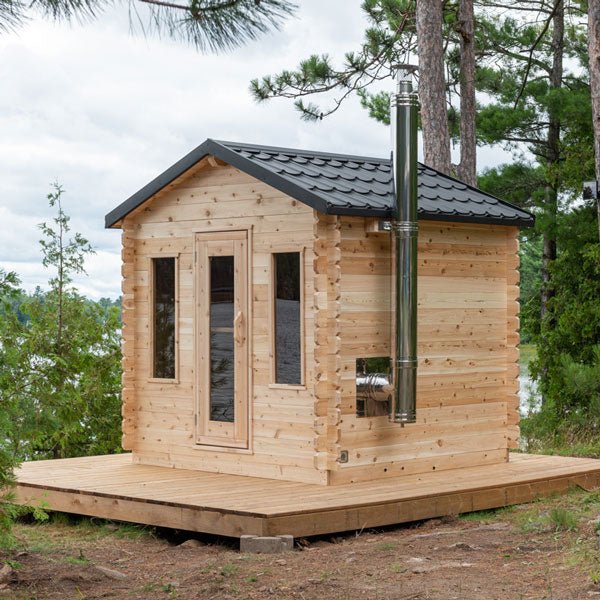 Dundalk Leisure Canadian Timber Georgian Cabin Sauna CTC88W - The Sauna World