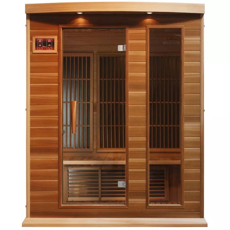 Dynamic Infrared 3 - Person Indoor FAR Infrared Sauna in Cedar - The Sauna World