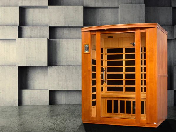 Golden Designs Bellagio - 3 Person Low EMF FAR Infrared Sauna - The Sauna World